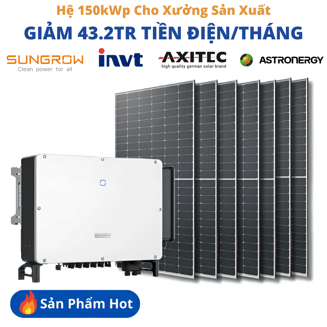 Hệ 150kWp Cho Xưởng Sản Xuất