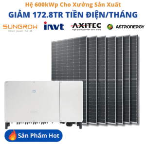 Hệ 600kWp Cho Xưởng Sản Xuất