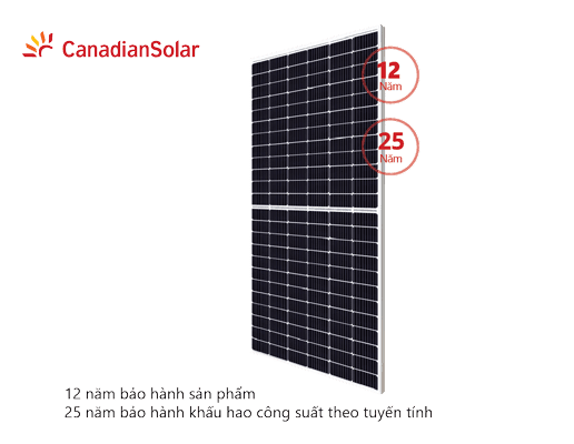 Tấm pin năng lượng mặt trời Canadian 550W - Ảnh 3