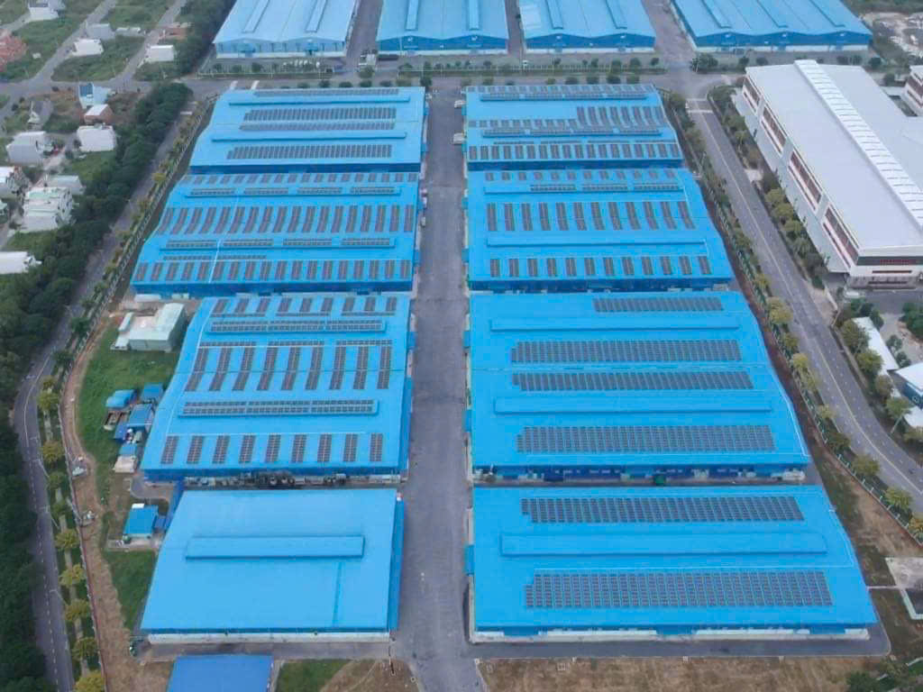Dự án tiêu biểu: Điện mặt trời áp mái Nhà xưởng cho thuê TTC – KCN Tân Kim, Long An